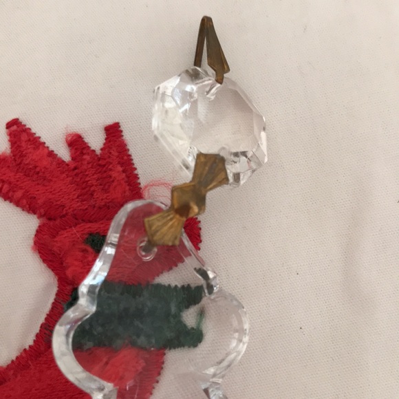 🎀 Antique French Hand Cut Crystal’s 🎀 Scalloped edges, vintage Christmas 🎅 - Picture 6 of 8